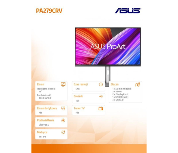 ASUS ProArt PA279CRV - 1144805 - zdjęcie 2
